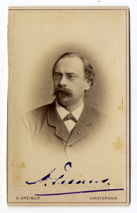221468 Portret van mr. Ariëns Telders, geboren Den Bosch 1843, advocaat en vice-president van de Hoge Raad der ...